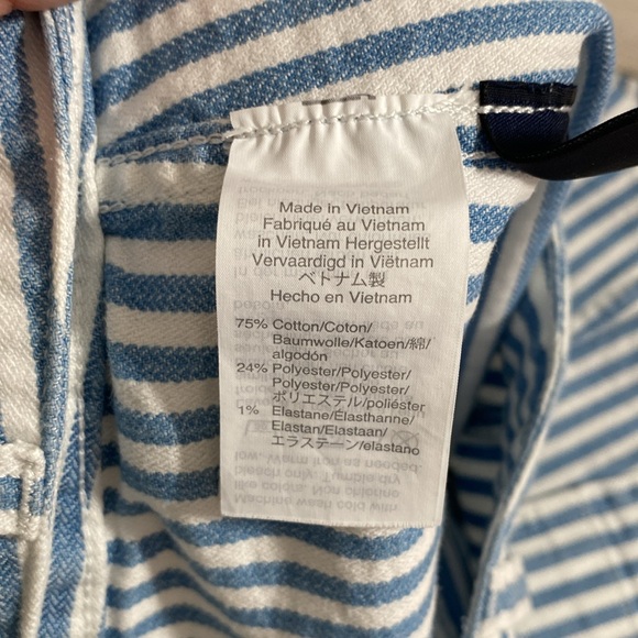 Madewell Emmett Railroad‎ Stripe Shorts Sz 28 - Picture 8 of 10